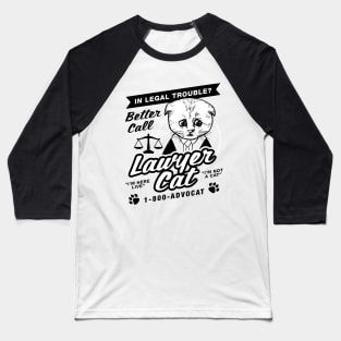 Lawyer Cat Baseball T-Shirt